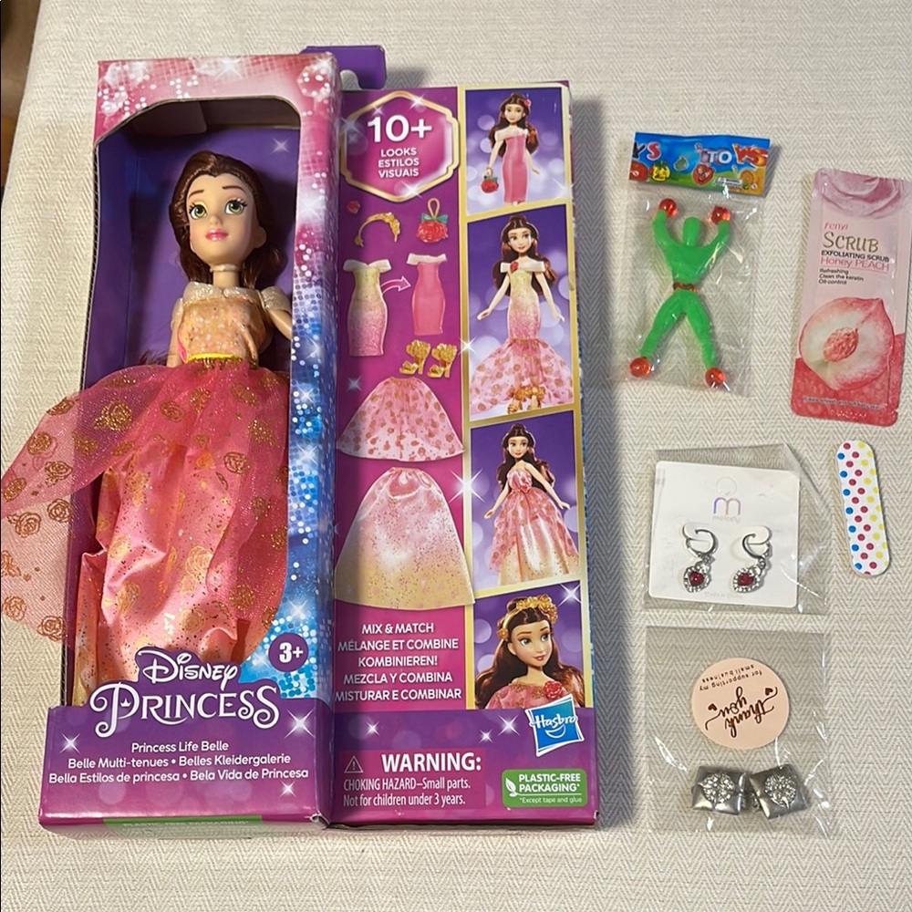 Disney Pink Princess Doll with Accessories + gifts